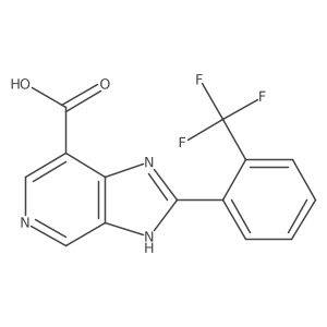 2-(2-trifluoromethyl-phenyl)-3H-imidazo[4,5-c]pyridine-7-carboxylic acid结构式