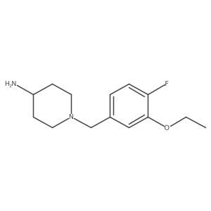 1-(3-Ethoxy-4-fluorobenzyl)piperidin-4-amine结构式
