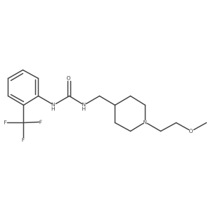 1-((1-(2-Methoxyethyl)piperidin-4-yl)methyl)-3-(2-(trifluoromethyl)phenyl)urea Structure