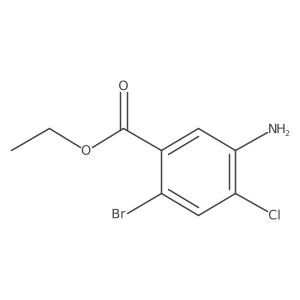 Ethyl 5-Amino-2-bromo-4-chlorobenzoate结构式