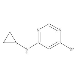 6-Bromo-N-cyclopropylpyrimidin-4-amine Structure