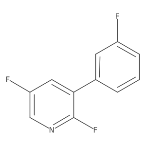 2,5-Difluoro-3-(3-fluorophenyl)pyridine结构式