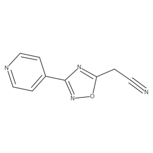 (3-Pyridin-4-yl-1,2,4-oxadiazol-5-yl)acetonitrile结构式