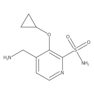 4-(Aminomethyl)-3-cyclopropoxypyridine-2-sulfonamide结构式