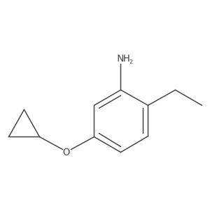 5-Cyclopropoxy-2-ethylaniline结构式