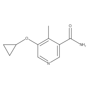 5-Cyclopropoxy-4-methylnicotinamide结构式