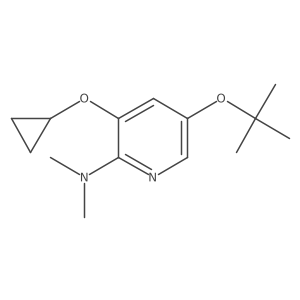 5-Tert-butoxy-3-cyclopropoxy-N,N-dimethylpyridin-2-amine Structure
