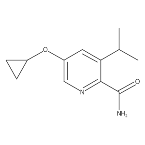 5-Cyclopropoxy-3-isopropylpicolinamide结构式