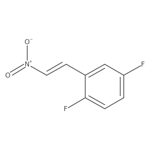 1,4-Difluoro-2-(2-nitroethenyl)benzene Structure