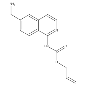 Allyl 6-(aminomethyl)isoquinolin-1-ylcarbamate结构式