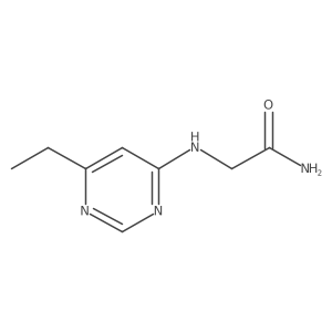 2-[(6-Ethylpyrimidin-4-yl)amino]acetamide结构式