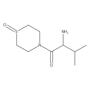 2-Amino-3-methyl-1-(1-oxidothiomorpholino)butan-1-one结构式