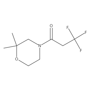 1-(2,2-Dimethylmorpholin-4-yl)-3,3,3-trifluoropropan-1-one结构式