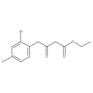 Ethyl 4-(2-bromo-4-fluorophenyl)-3-oxobutanoate Structure