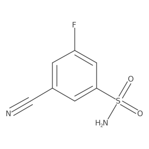 3-Cyano-5-fluorobenzenesulfonamide Structure