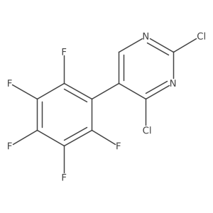 2,4-Dichloro-5-(perfluorophenyl)pyrimidine Structure