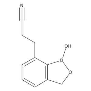 3-(1-Hydroxy-1,3-dihydrobenzo[c][1,2]oxaborol-7-yl)propanenitrile Structure