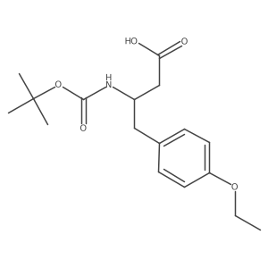 (3S)-4-(4-ethoxyphenyl)-3-[(2-methylpropan-2-yl)oxycarbonylamino]butanoic acid Structure