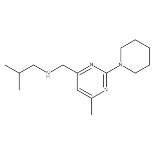 {[6-Methyl-2-(piperidin-1-yl)pyrimidin-4-yl]methyl}(2-methylpropyl)amine结构式