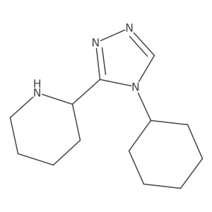 2-(4-Cyclohexyl-4H-1,2,4-triazol-3-yl)piperidine Structure