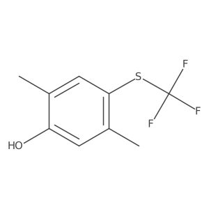 2,5-Dimethyl-4-(trifluoromethylthio)phenol Structure