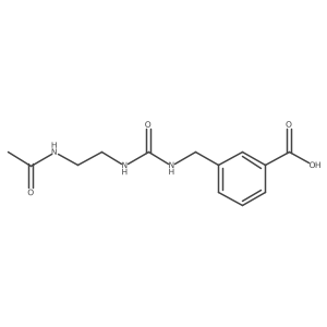 3-({[(2-Acetamidoethyl)carbamoyl]amino}methyl)benzoic acid Structure