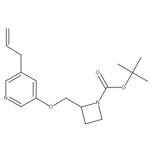 tert-Butyl 2-(((5-allylpyridin-3-yl)oxy)methyl)azetidine-1-carboxylate Structure