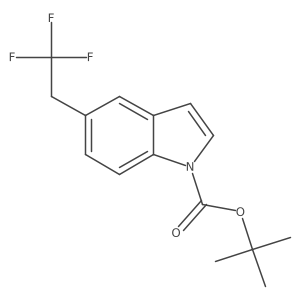 Tert-butyl 5-(2,2,2-trifluoroethyl)indole-1-carboxylate结构式