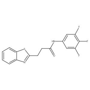 3-(1,3-benzothiazol-2-yl)-N-(3,4,5-trifluorophenyl)propanamide Structure