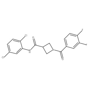 N-(2,5-dichlorophenyl)-1-(3,4-difluorobenzoyl)azetidine-3-carboxamide结构式