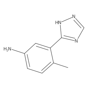 4-Methyl-3-(1H-1,2,4-triazol-3-YL)aniline结构式