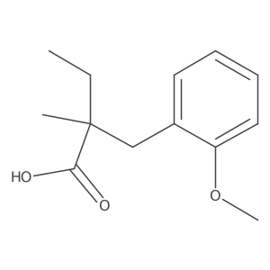 2-(2-Methoxybenzyl)-2-methylbutanoic acid结构式