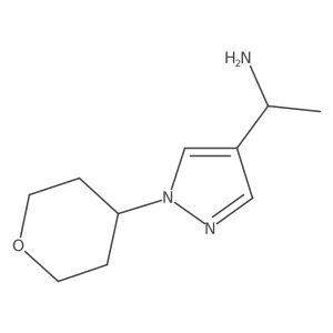 1-[1-(oxan-4-yl)-1H-pyrazol-4-yl]ethan-1-amine Structure