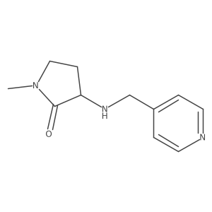 2-Pyrrolidinone, 1-methyl-3-[(4-pyridinylmethyl)amino]-结构式