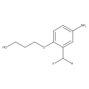 3-[4-Amino-2-(difluoromethyl)phenoxy]propan-1-ol结构式