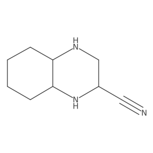 Decahydroquinoxaline-2-carbonitrile Structure