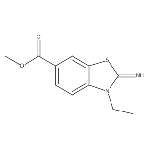 Methyl 3-ethyl-2-imino-2,3-dihydrobenzo[d]thiazole-6-carboxylate Structure