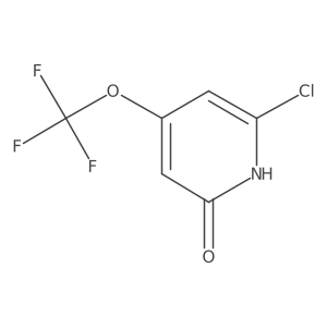 6-Chloro-4-(trifluoromethoxy)pyridin-2-ol结构式