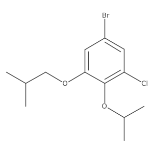 5-Bromo-1-chloro-2-isopropoxy-3-isobutoxybenzene Structure