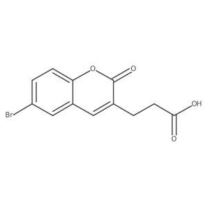 3-(6-Bromo-2-oxo-2H-chromen-3-yl)propanoic acid Structure