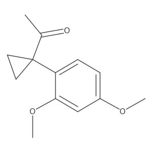 1-[1-(2,4-Dimethoxyphenyl)cyclopropyl]ethan-1-one Structure