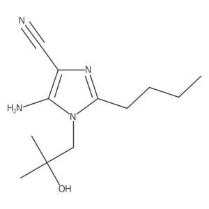 5-Amino-2-butyl-1-(2-hydroxy-2-methylpropyl)-1H-imidazole-4-carbonitrile Structure