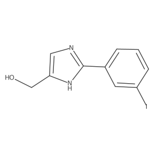 2-(3-Iodophenyl)imidazole-5-methanol结构式