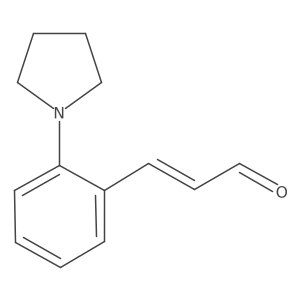 3-[2-(Pyrrolidin-1-yl)phenyl]prop-2-enal Structure