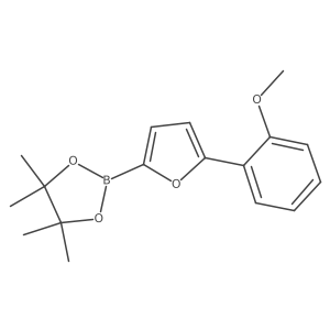 5-(2-Methoxyphenyl)furan-2-boronic acid pinacol ester结构式