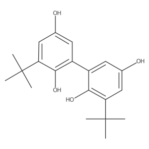 3,3'-di-tert-Butylbiphenyl-2,2',5,5'-tetraol Structure