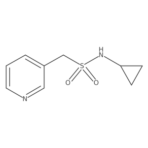 N-cyclopropyl-1-(pyridin-3-yl)methanesulfonamide Structure