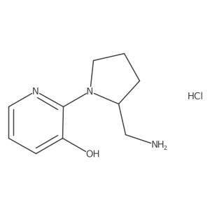 2-(2-(Aminomethyl)pyrrolidin-1-yl)pyridin-3-ol hydrochloride结构式