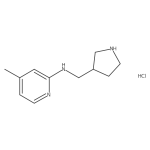 4-methyl-N-(pyrrolidin-3-ylmethyl)pyridin-2-amine hydrochloride Structure