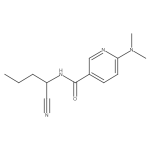 N-(1-Cyanobutyl)-6-(dimethylamino)pyridine-3-carboxamide Structure